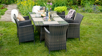 Garden tables and chairs