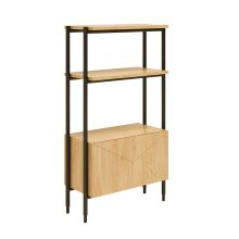 Shelf NATE 65,5x32xH117cm, oak