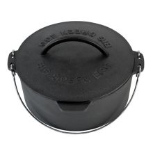 Чавунна голландська духовка 5,2 л, чорна