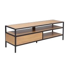 TV table HEDVIG 120x33xH40cm, ash/black