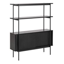 Настінна шафа ANGUS 94x27xH114см, чорна