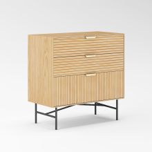 Sideboard BASSEL 80x40xH80cm, 3D melamine