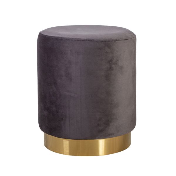 Пуфик LA PERLA D35xH42см, сірий