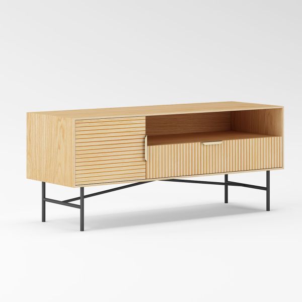 Тумба під телевізор BASSEL 120x40xH50см, 3D меламін