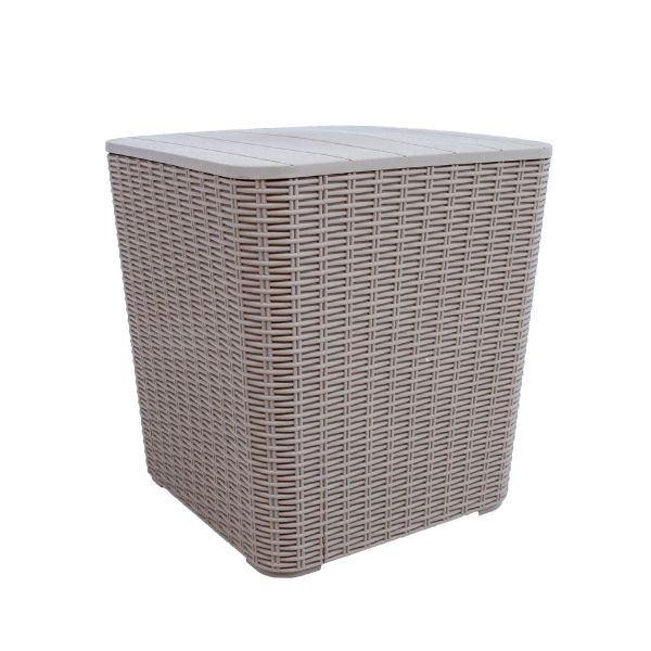 Коробка для зберігання BOCAS 39x39x42см/43л, сірий пластик