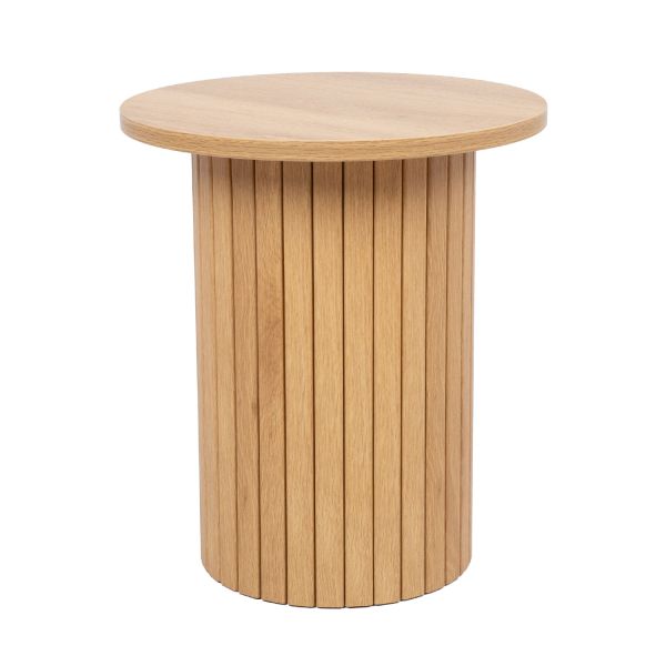 Журнальний столик CINDY D40xH45см, меламіновий дуб