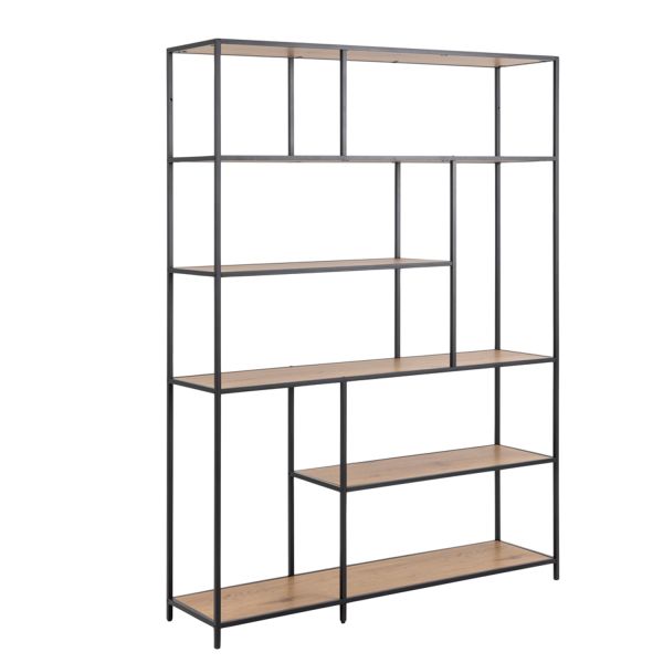 Книжкова шафа SEAFORD 135x35xH185 см, дуб