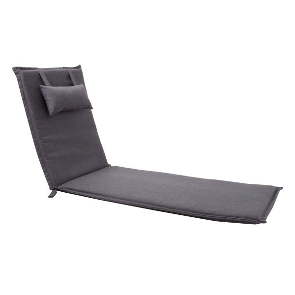 Подушка для шезлонга WICKER 55x195xH3см, темно-сіра