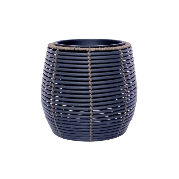 Тримач для рослин WICKER D28xH26 см, чорний/коричневий